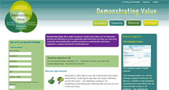 Desktop Screenshot of demonstratingvalue.org
